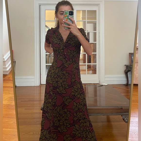 Urban Outfitters Fall Floral Maxi Dress - Picture 1 of 7